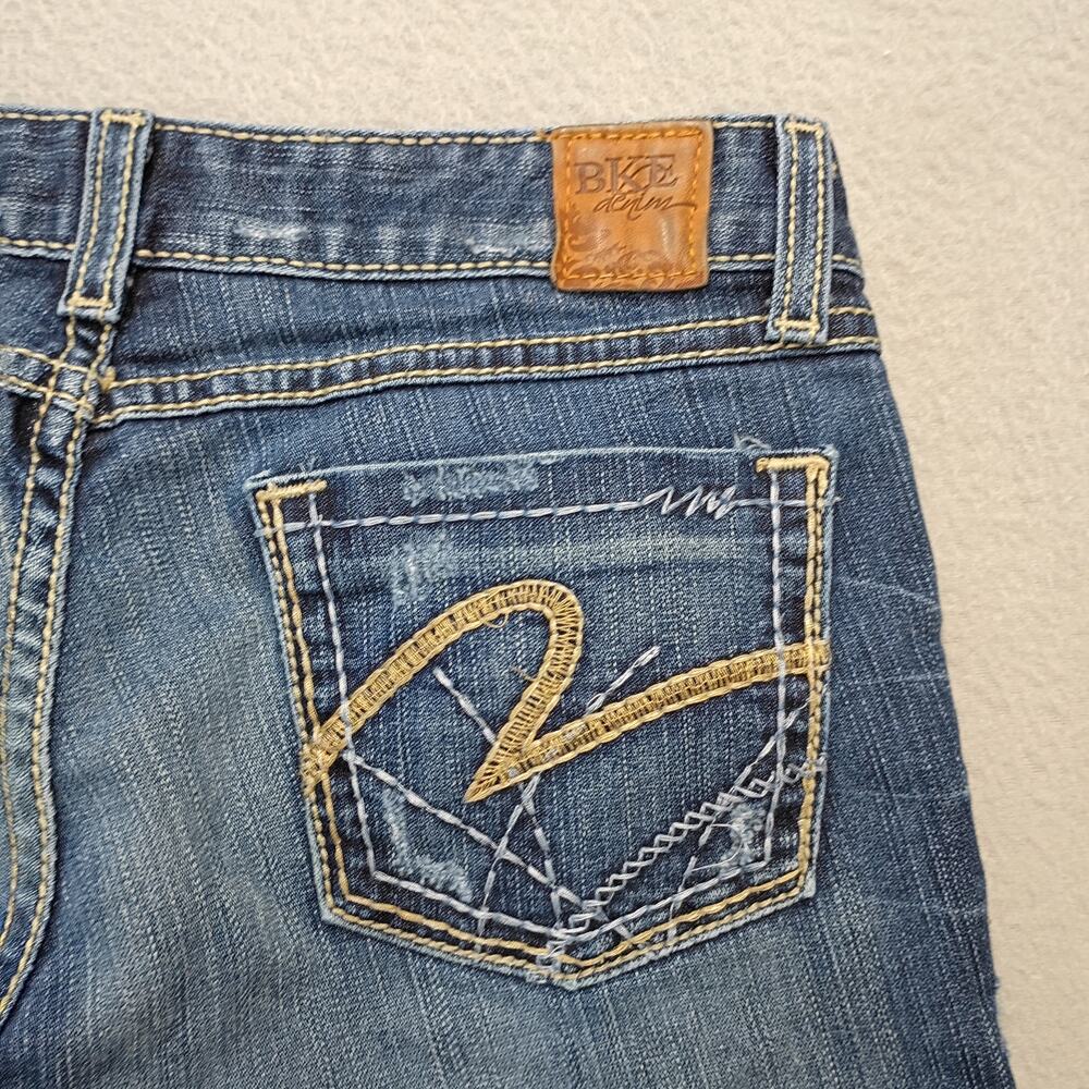 BKE Stella Jeans Women’s 28x33.5 Low Rise Bootcut Dark Wash Y2K Western tall - Picture 8 of 8